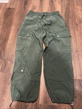 cinq a sept Olive Drawstring Cargo Joggers